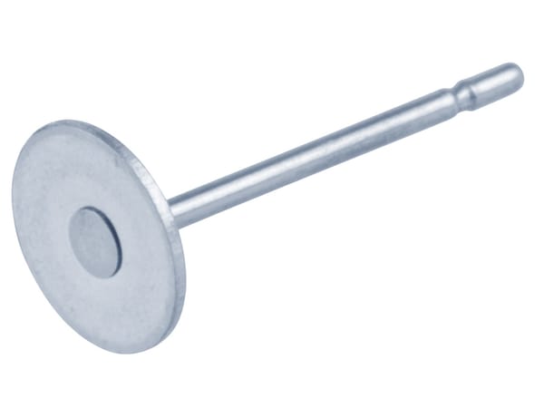 Surgical Steel 5mm Flat Disc And Post, Pack of 10
