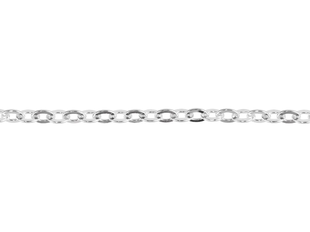 Sterling Silver 5.3mm Loose Flat Trace Chain, 100% Recycled Silver – Cooksongold