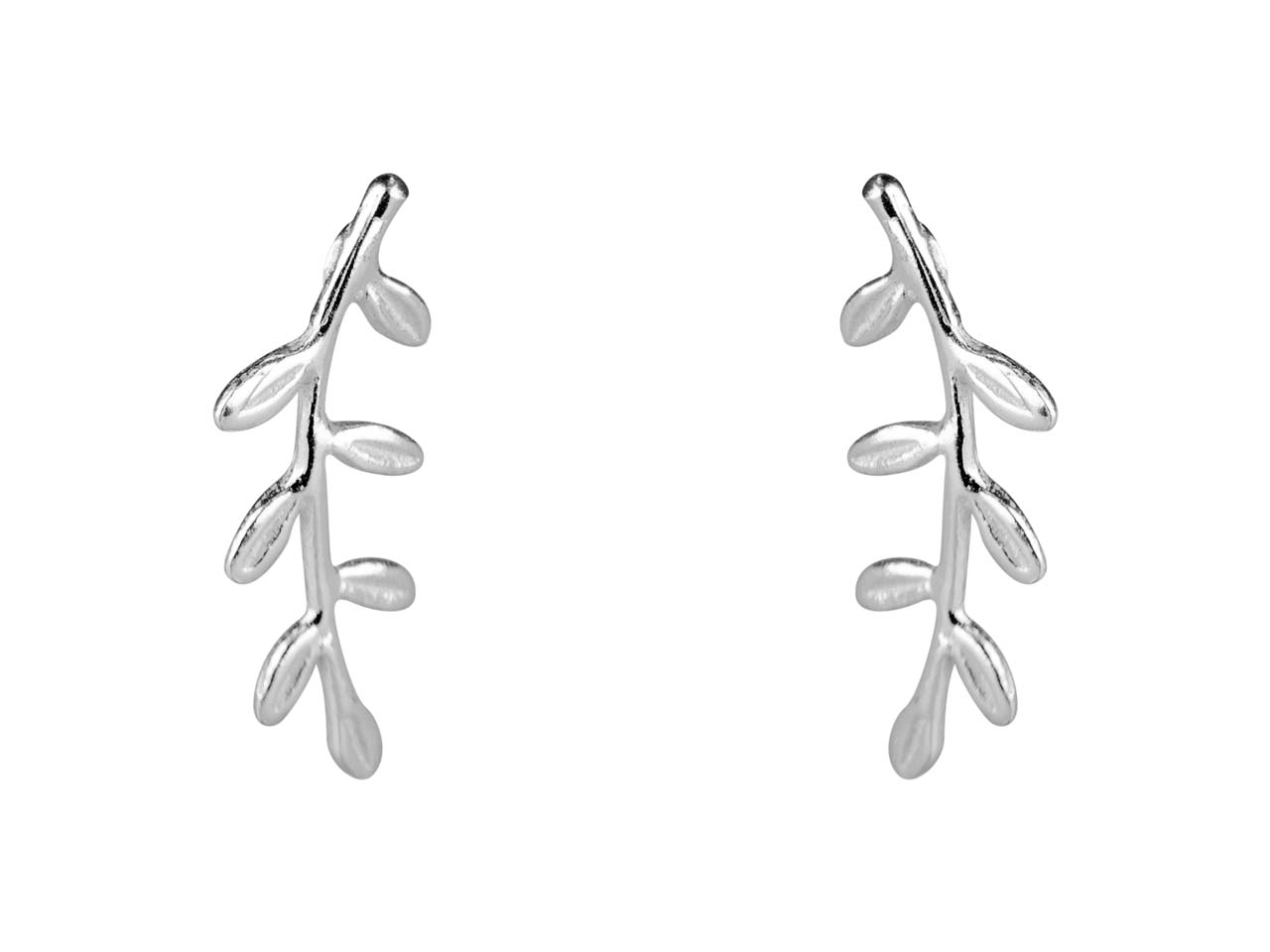 Sterling Silver Vine Ear Climber Earrings