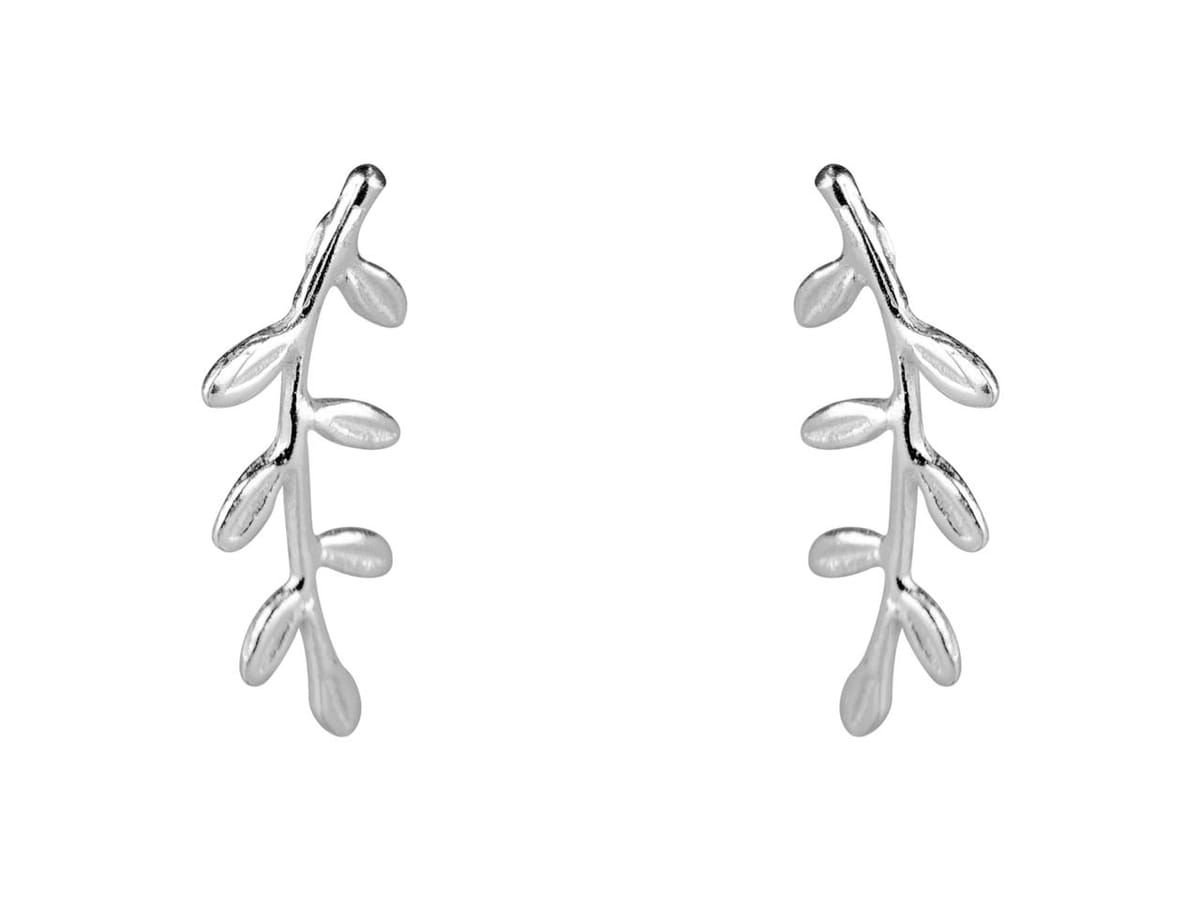 Sterling Silver Vine Ear Climber Earrings – Cooksongold