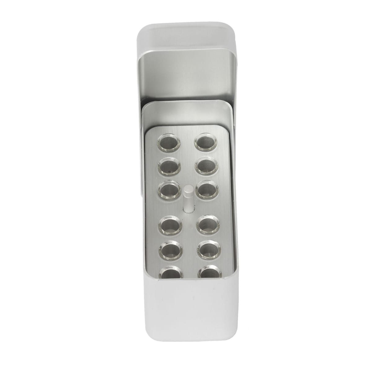 ENDODONTIC BOX ALUMINIUM SMALL 12 SR/SR 399183 – Coricama srl, Accessories for Root Canal Treatment