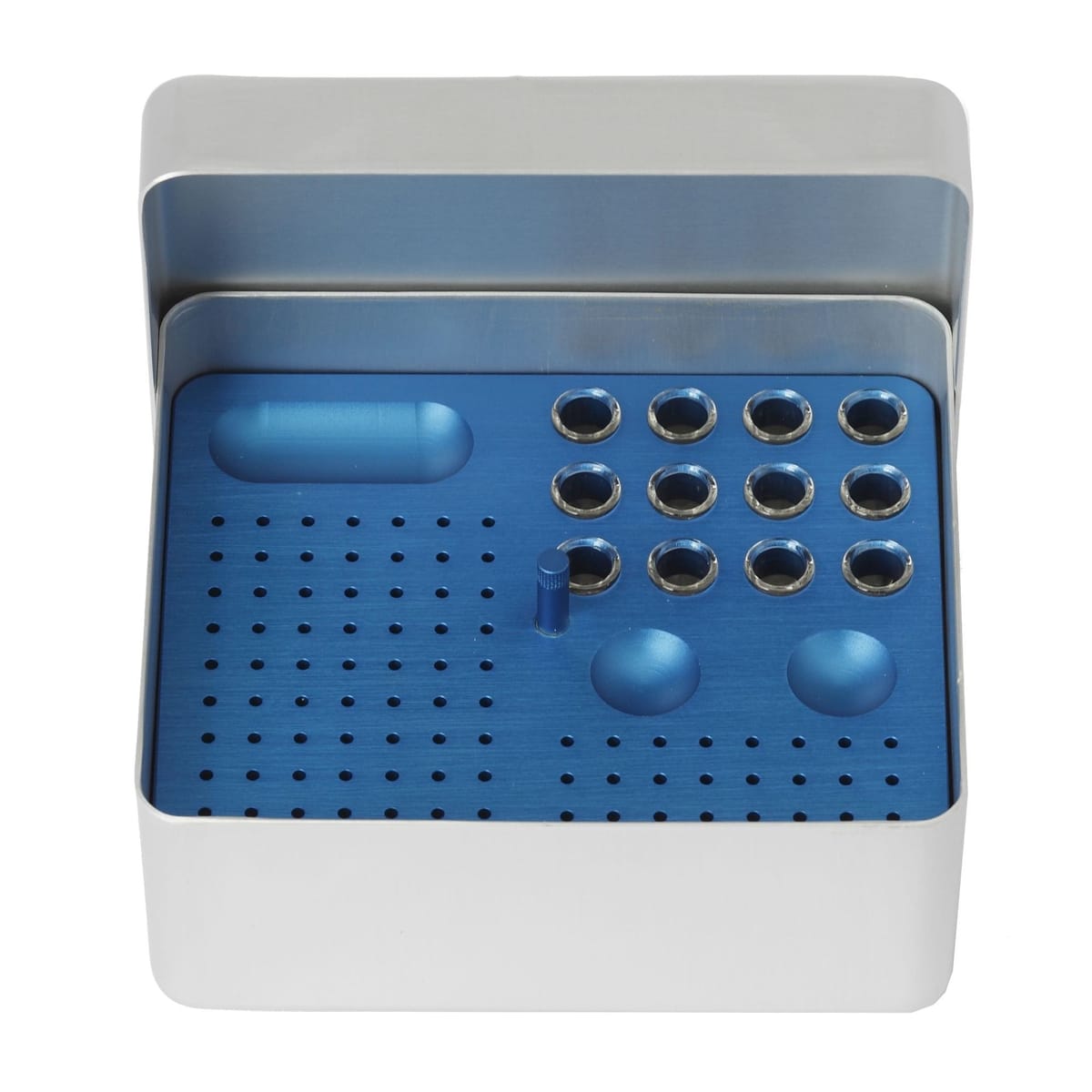 ENDODONTIC BOX ALUMINIUM MEDIUM 112/12 SR/BD 399333 – Coricama srl, Accessories for Root Canal Treatment
