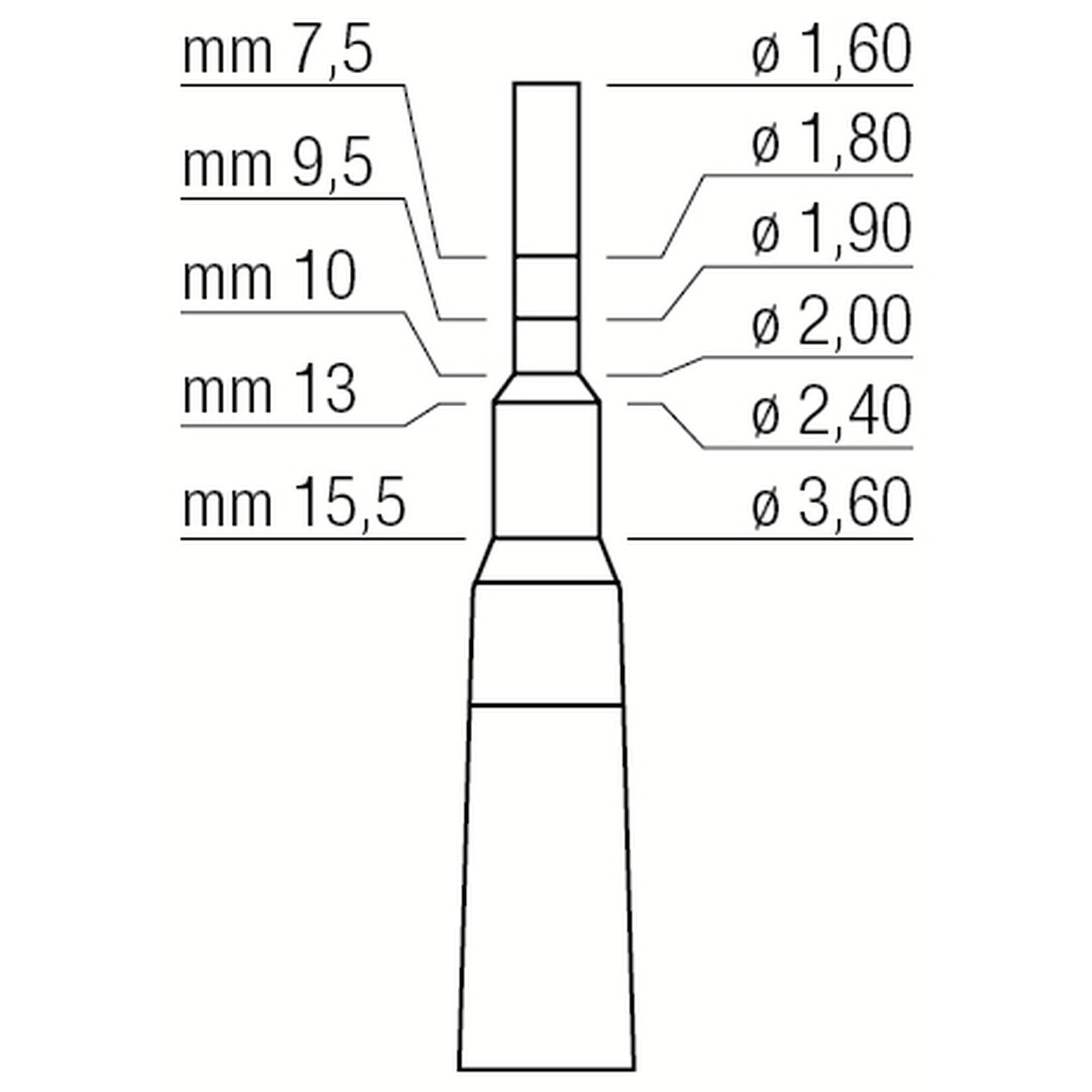 OSTEOTOME mm1.6/mm3.6 – Coricama srl, Implant Surgical Kits