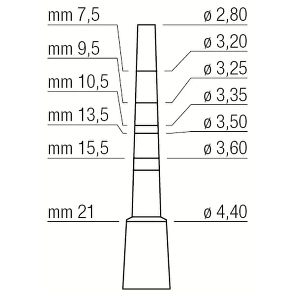 OSTEOTOME mm2.8/mm4.4 414130