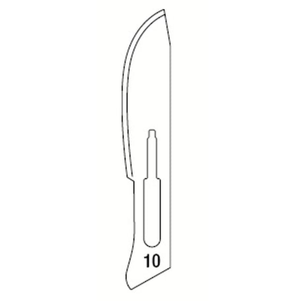 LAMES POUR BISTOURI N.10 - 100 pcs