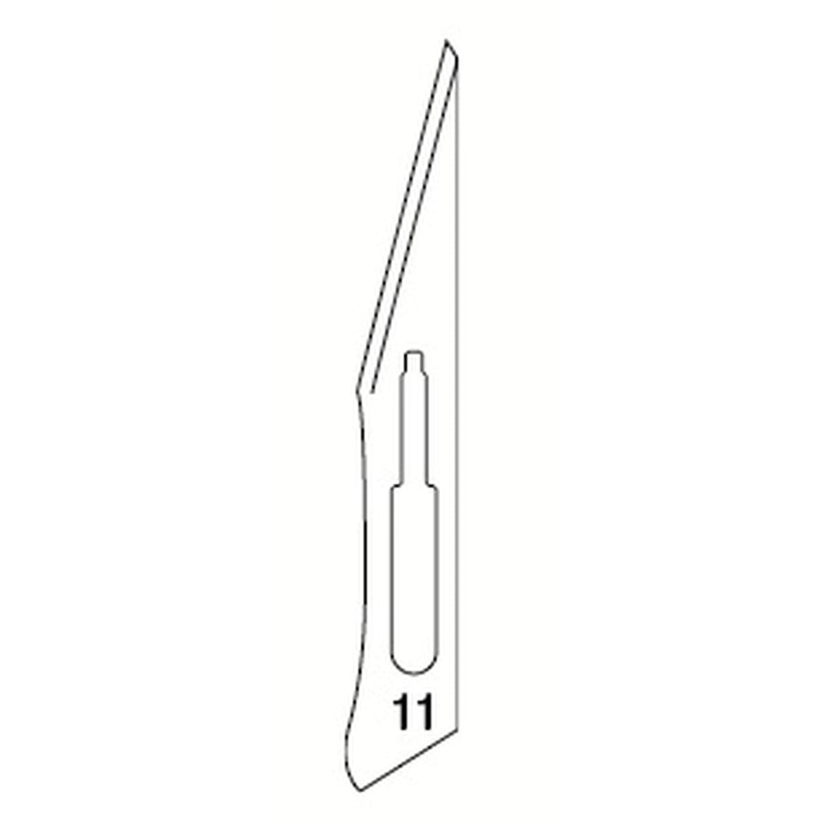 SCALPEL BLADES N.11 - 100 pcs 518110 – Coricama srl, Skalpelle und Zubehör