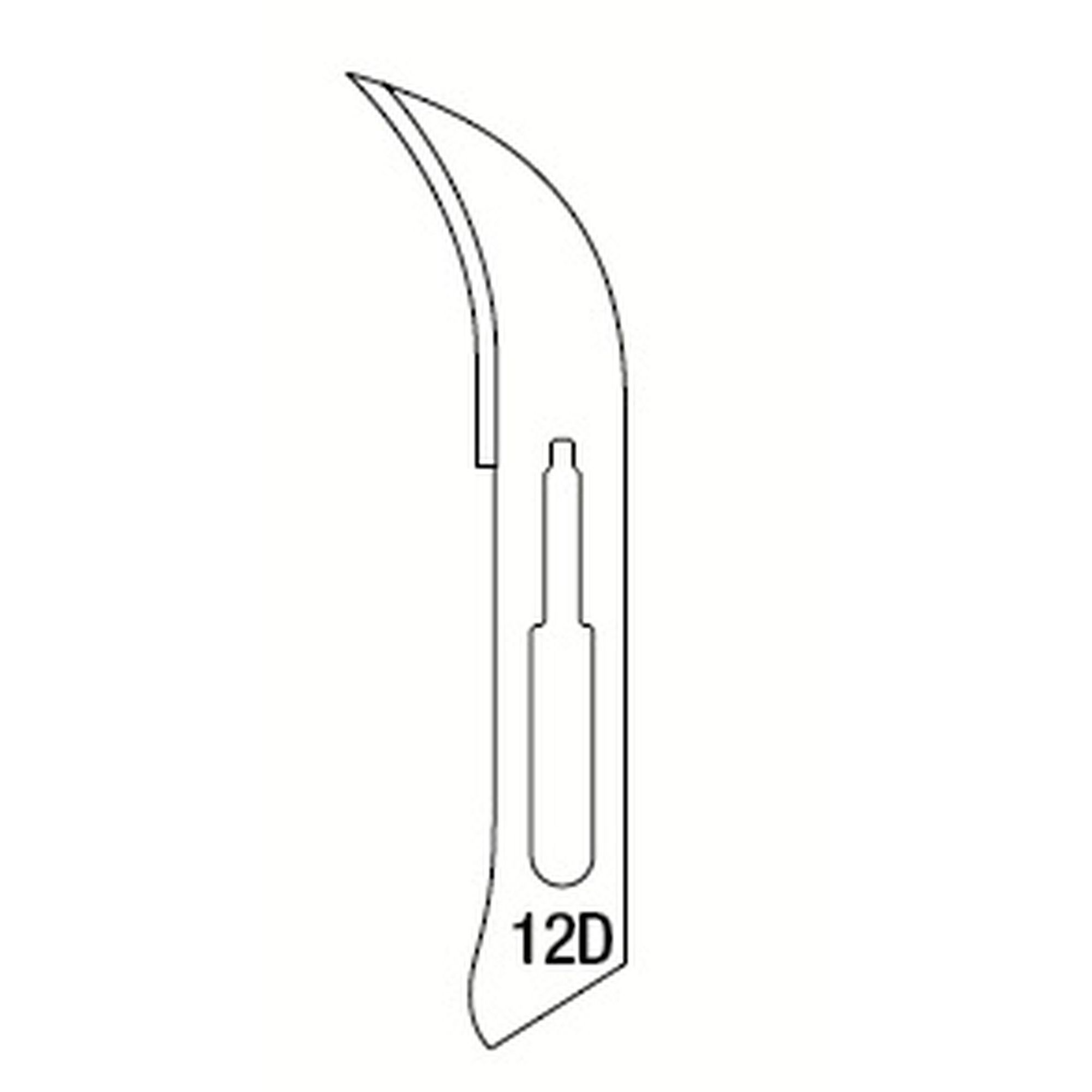 LAMES POUR BISTOURI N.12D - 100 pcs – Coricama srl, Scalpels & Blades