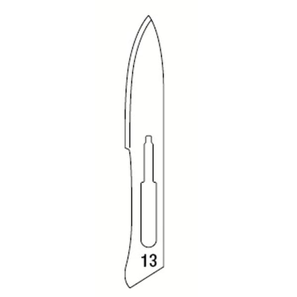 LAMES POUR BISTOURI N.13 - 100 pcs