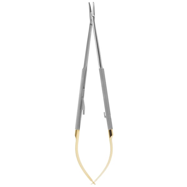 NEEDLE HOLDER CASTROVIEJO mm180 R CURVED TC 520381
