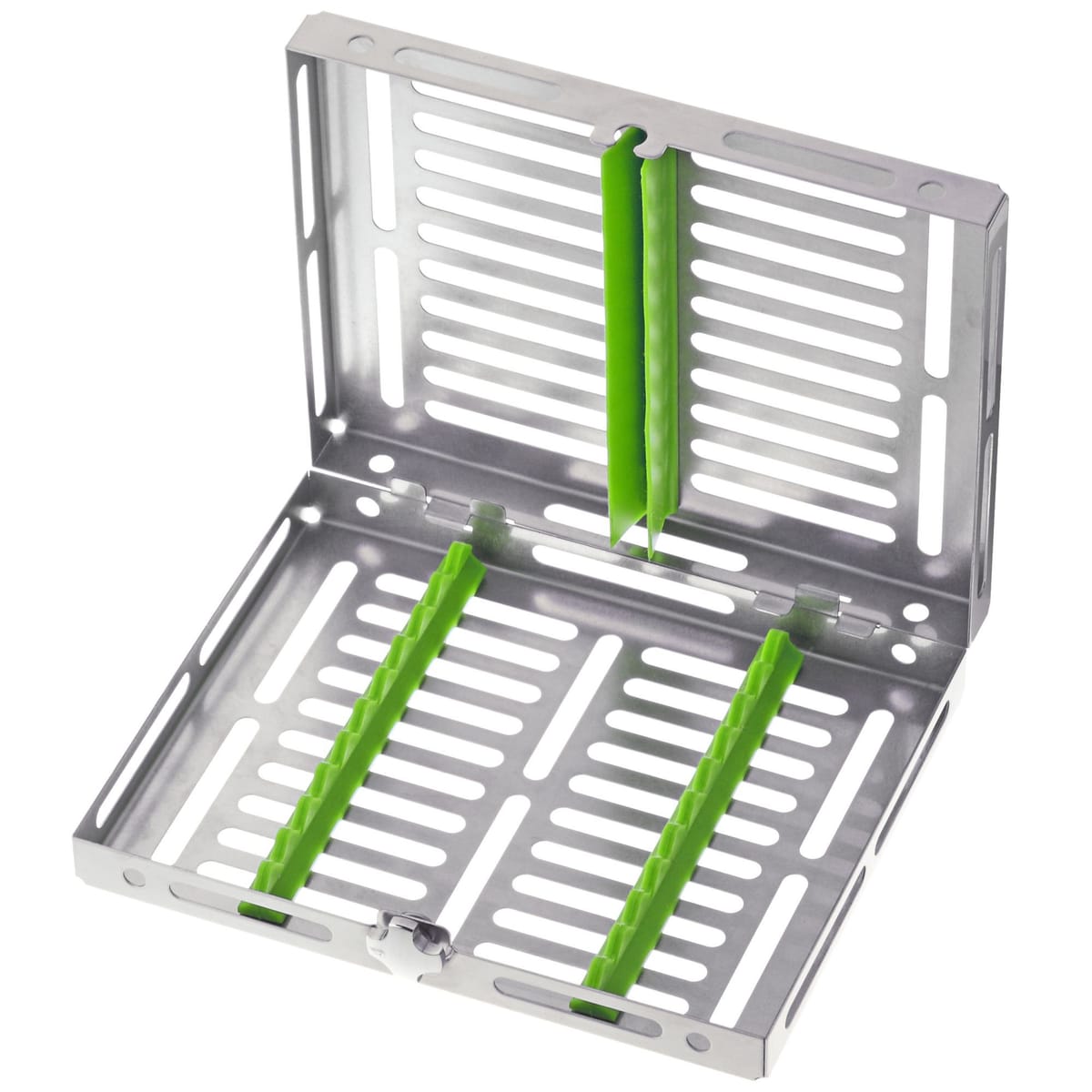 PLATEAU GAMMAFIX TRE VERT – Coricama srl, Trays, Sterilcontainer und Zubehör