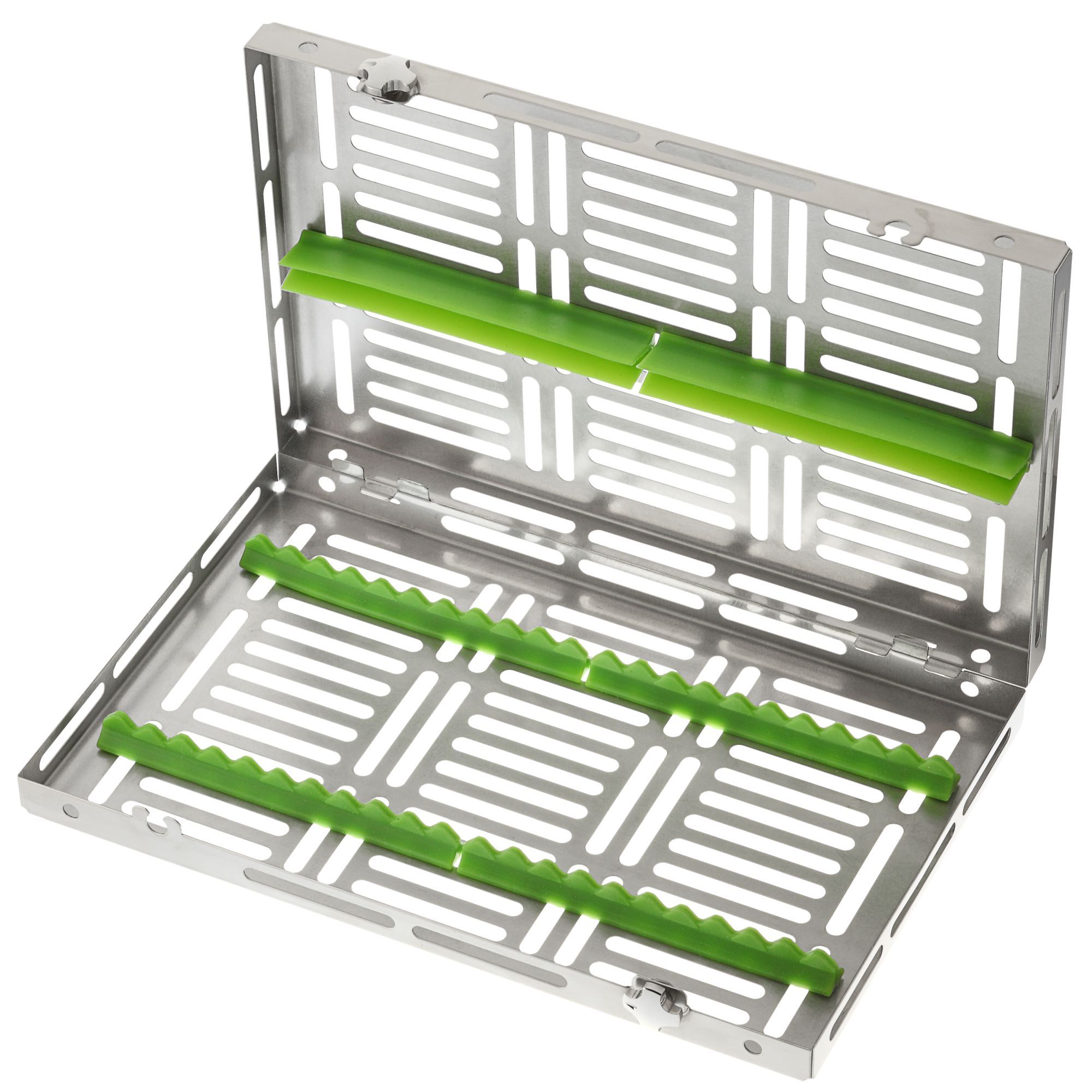 PLATEAU GAMMAFIX CINC VERT – Coricama srl, Sterilization Containers & Trays