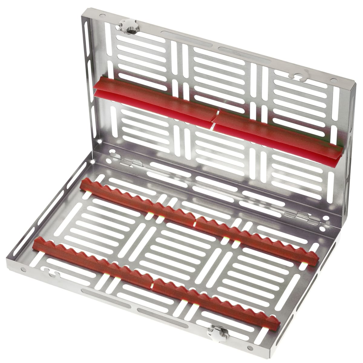 PLATEAU GAMMAFIX CINC ROUGE – Coricama srl, Trays, Sterilcontainer und Zubehör