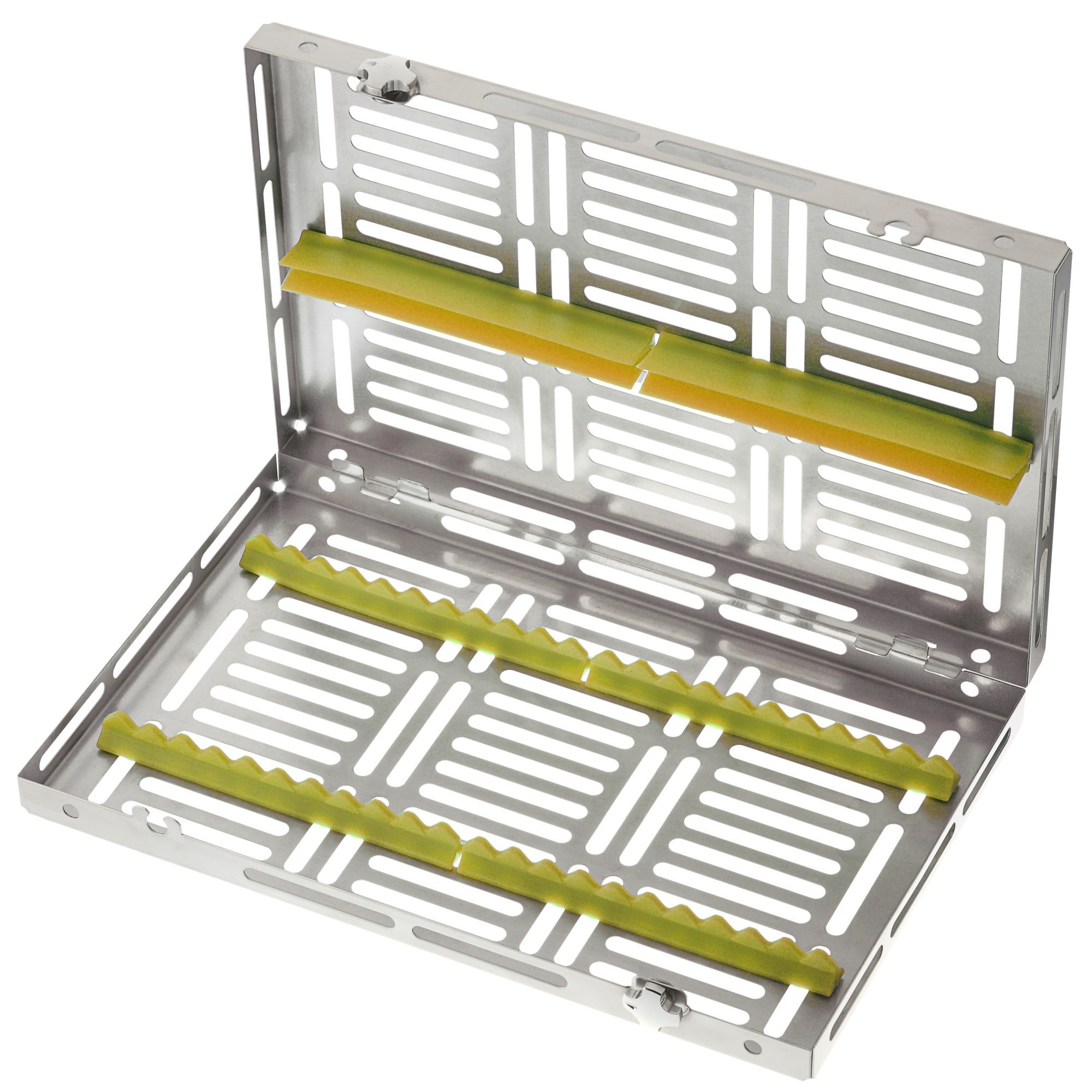 PLATEAU GAMMAFIX CINC JAUNE – Coricama srl, Sterilization Containers & Trays