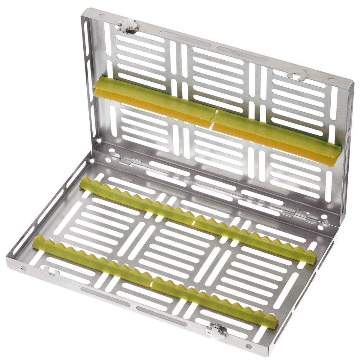 PLATEAU GAMMAFIX CINC JAUNE – Coricama srl, Trays, Sterilcontainer und Zubehör