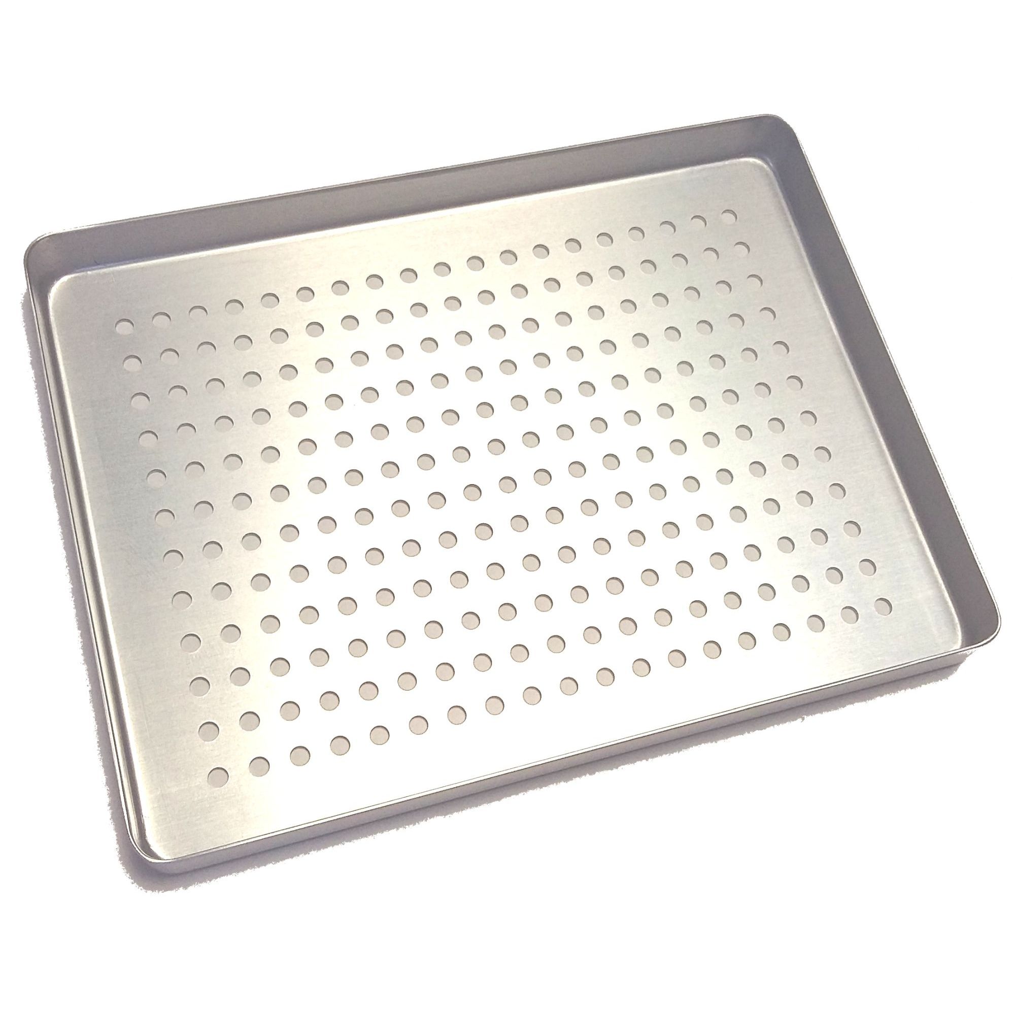 PLATEAU PETIT PERFORÉ ALUMINIUM ARGENT – Coricama srl, Sterilization Containers & Trays