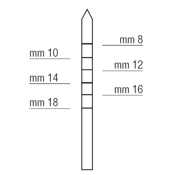 OSTEOTOME POINTED mm2 414170