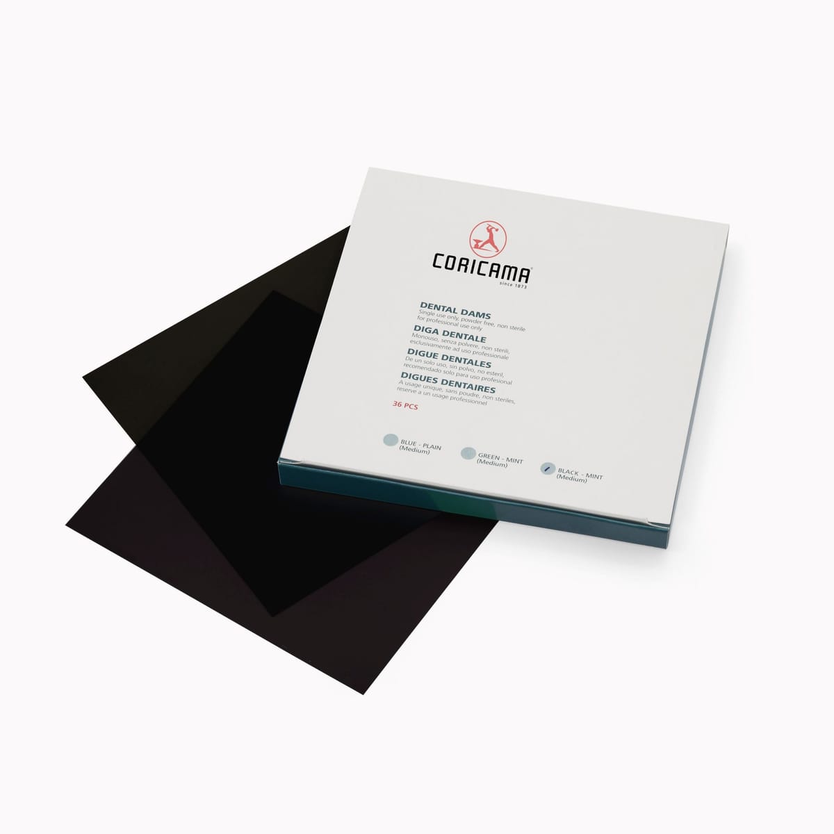 DIGUE DENTAIRE EN LATEX MOYENNE mm0.2 - NOIRE – Coricama srl, Kofferdam