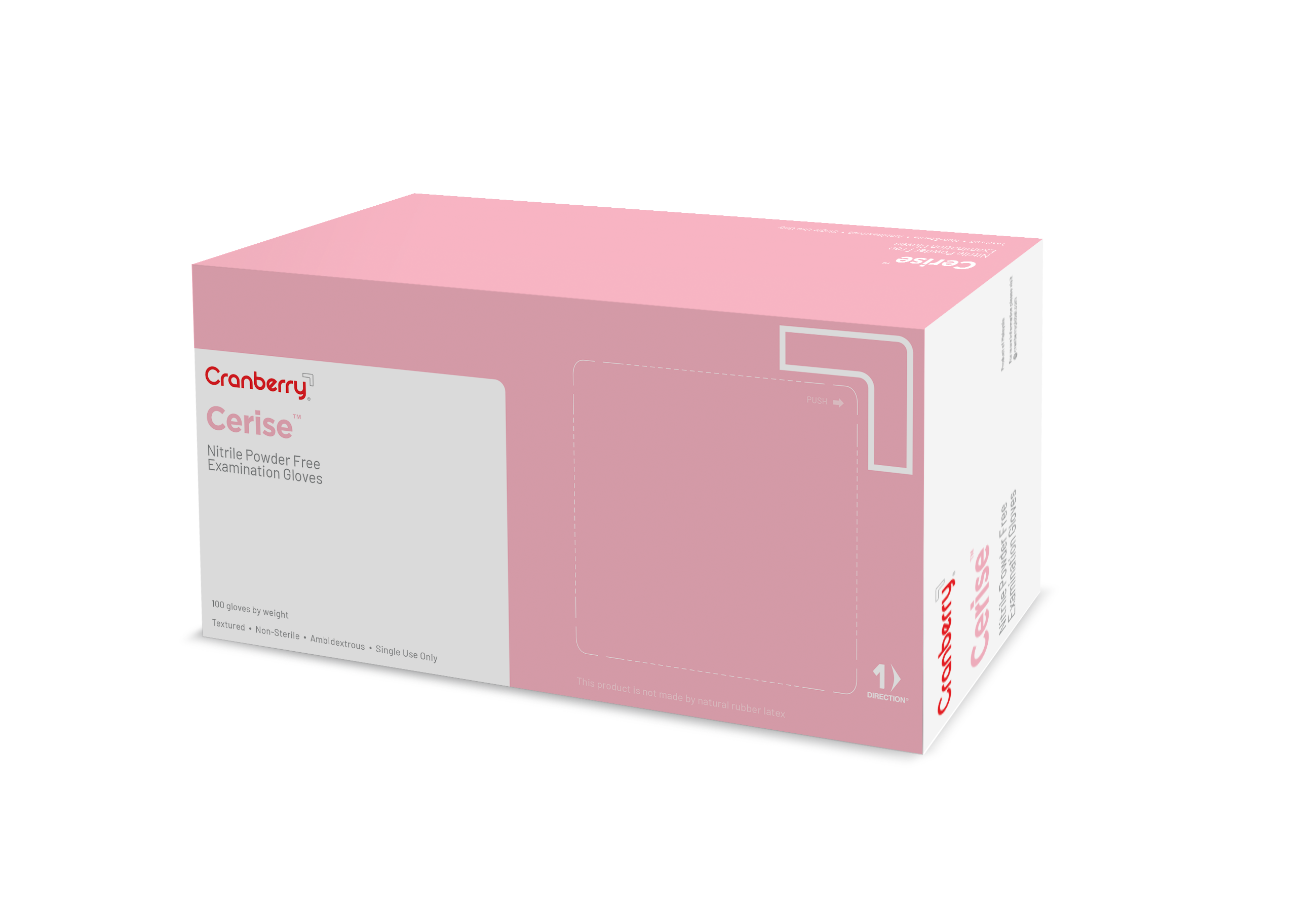 Cerise Nitril Spar-Pack – Cranberry International Sdn Bhd, Examination Gloves