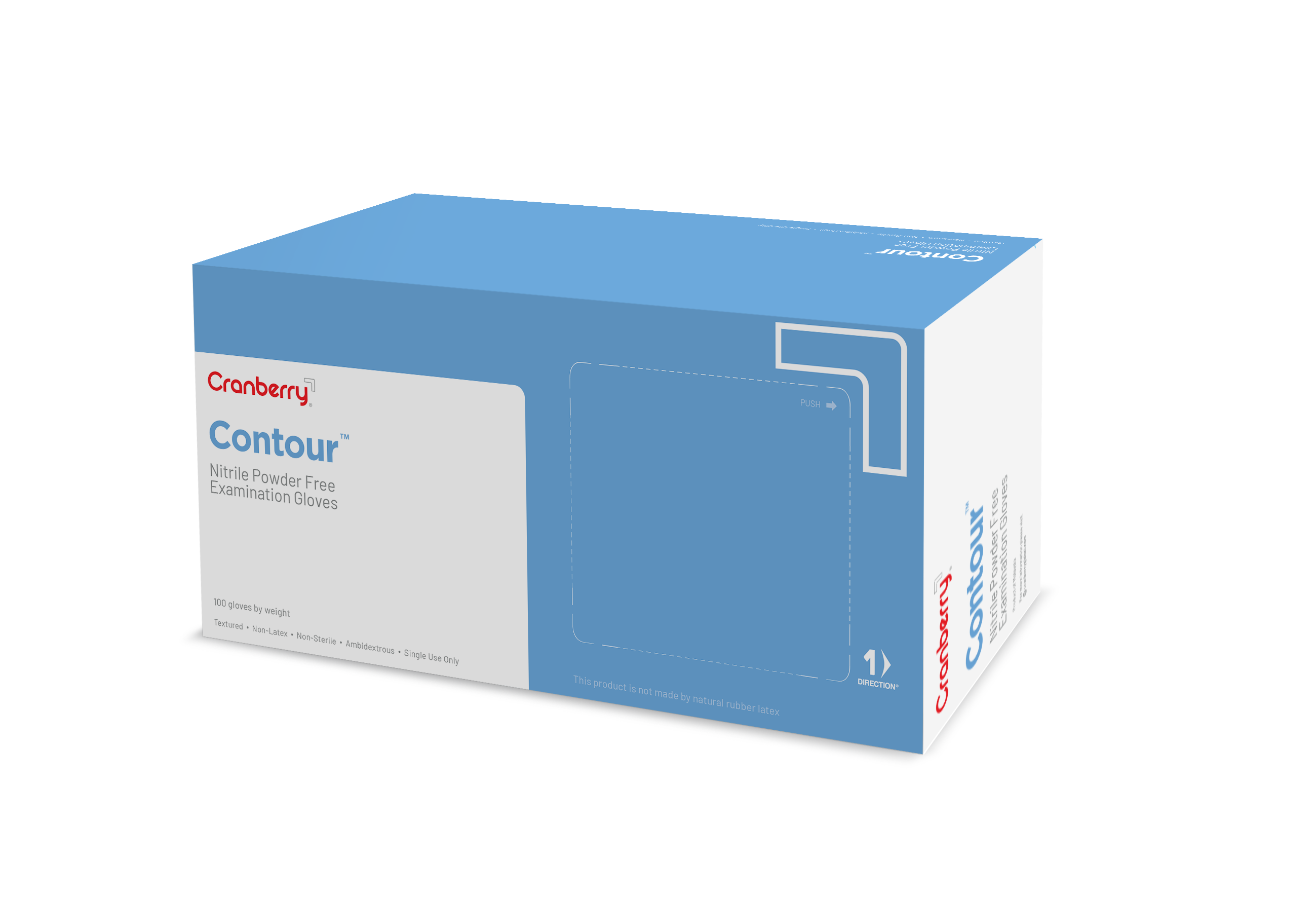 Nitrile Classic Contour 100 – Cranberry International Sdn Bhd, Examination Gloves