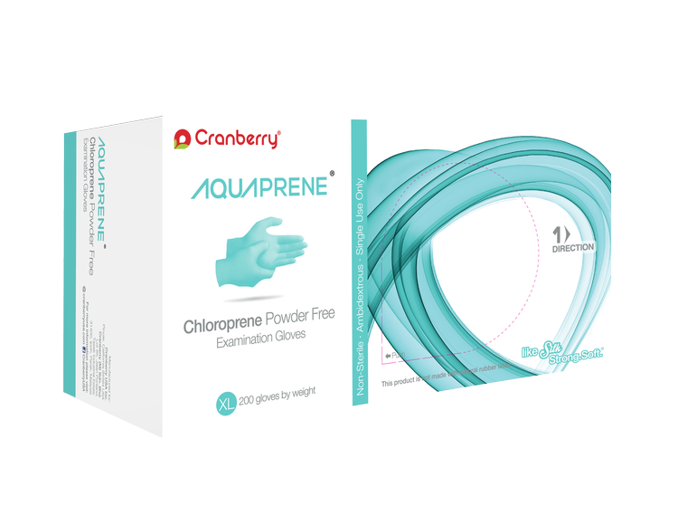 Aquaprene® Chloroprene Powder Free Examination Glove – Cranberry International Sdn Bhd, Workwear and Protective Clothing