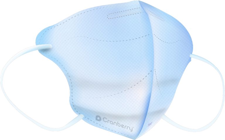 Cranberry 360 Mund-Nasen-Schutz ASTM Level 2 – Blau Regular