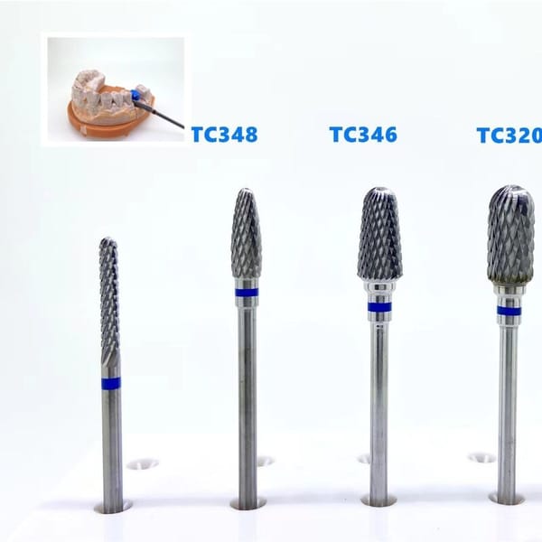Plain Cut Zirconia Cutting Burs Tungsten Carbide Burs Customized