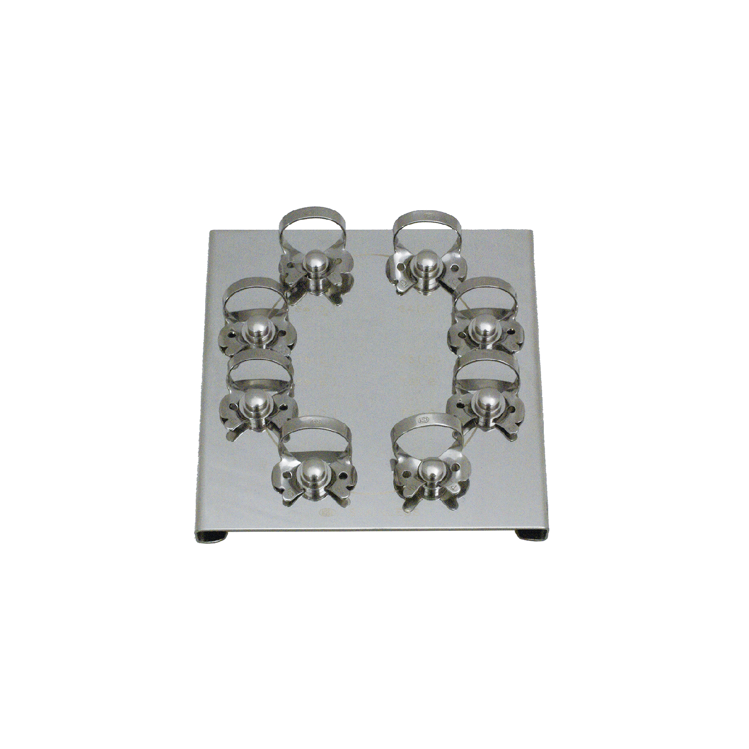 Primary Dentition Clamp Board with 8 Clamps