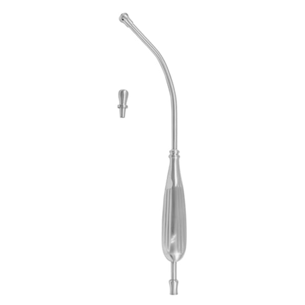 YANKAUER, Saugrohr, 27 cm Ø 10,0 mm (zentrale Bohrung Ø 3,5mm) und Schlaucholive 3 cm mit Saugspitze 04.150.27