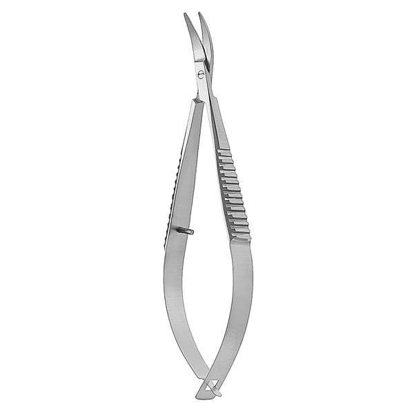 CASTROVIEJO, Schere, mikro, Iris Schere, 10 cm 12 mm Blatt stumpf / stumpf