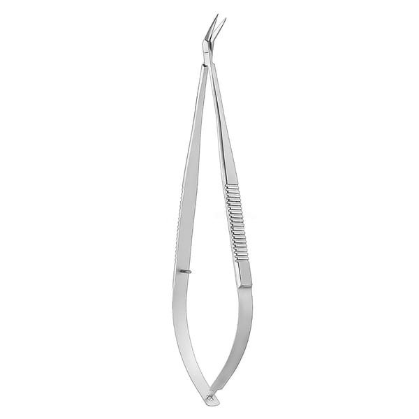 Schere, mikro, Flachgriff, 18 cm 14 mm Schneide spitz / spitz