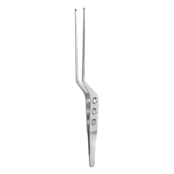 YASARGIL, Pinzette, mikro, Tumorfasspinzette, 24 cm Ø 3 mm Maul löffelformig mit Zahnung 0