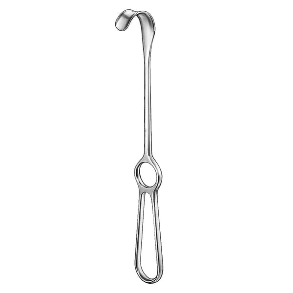 KOCHER, Wundhaken, 22 cm 40 x 10 mm 18.340.10