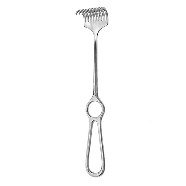 KOERTE, Wundhaken, 23,5 cm 8 Zähne stumpf 18.367.08
