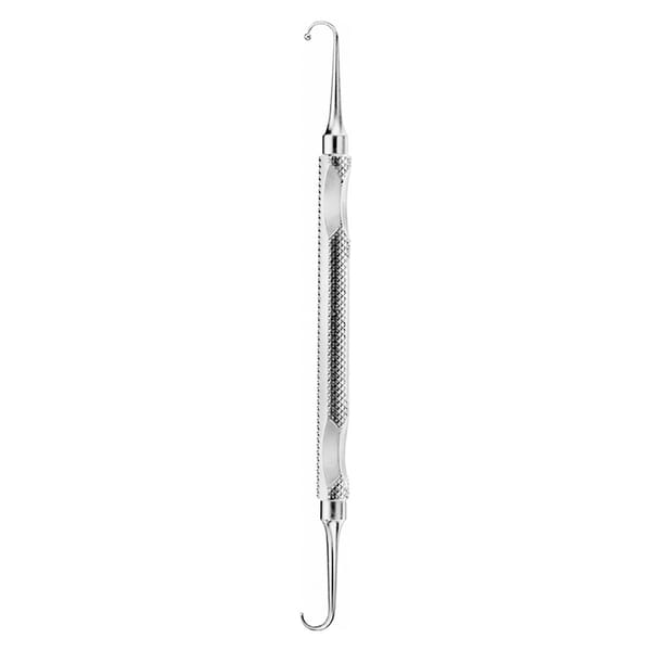 MANNERFELDT, Sehnen Haken, 16 cm doppelendig 18.521.16