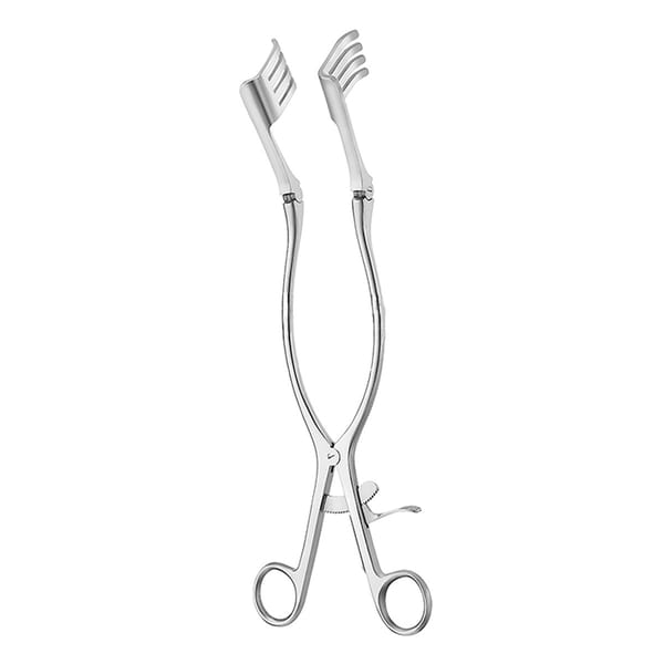 BECKMANN ADSON, Wundsperrer, mit Gelenk, 31 cm 4x4 Zähne stumpf 18.690.02