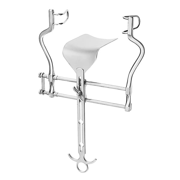 BALFOUR, Bauchdeckenhalter, 20 cm Seitenvalve 100 x 35 mm, Mittelvalve 100 x 70 mm Spreizweite 20 cm 18.764.20