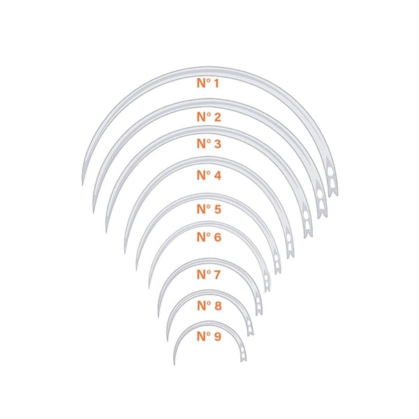Naehnadel ''Ga'', dreikantig, Federöhr, 1,6 x 55 mm Fig. 2 1 VE = 12 Stück