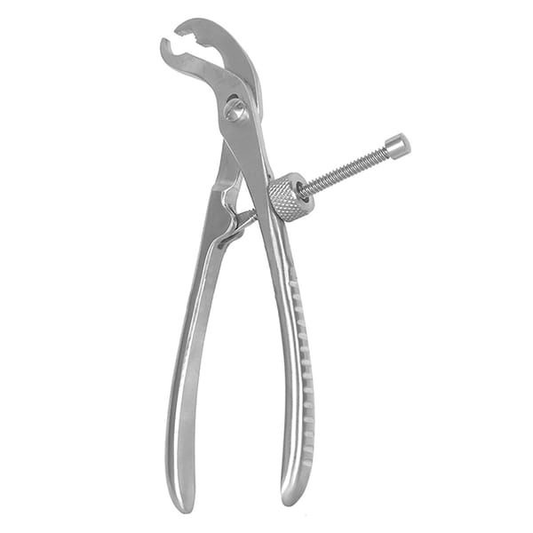 Knochenhaltezange, 15 cm mit Gewindesperre, selbstzentrierend 32.391.15