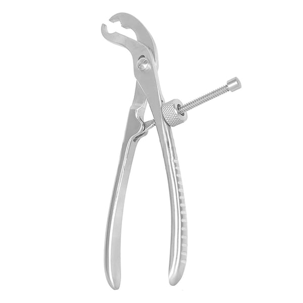 Knochenhaltezange, 24 cm mit Gewindesperre, selbstzentrierend 32.391.24