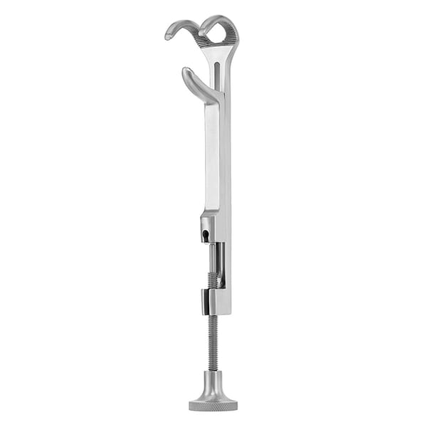 LOWMAN, Knochenhalteklammer, 18,5 cm 1×2 Zähne, mit Graduierung 32.441.18