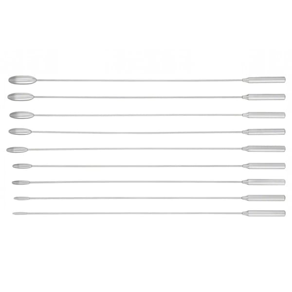 BAKES, Gall.Stein Sonden = 9 St, 32 cm Fig. 3 bis Fig. 11 0 x 2 Zähne 62.150.00