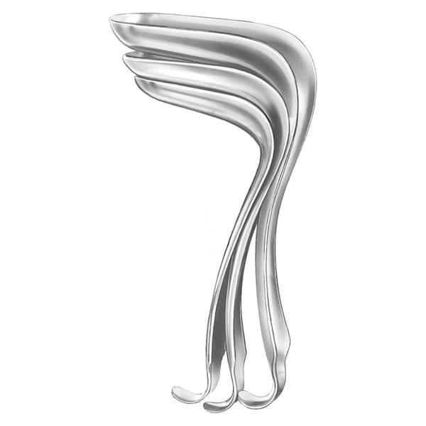 KRISTELLER, Spekulum, 70 x 27 mm Fig. 1 1 x 2 Zähne 70.211.01