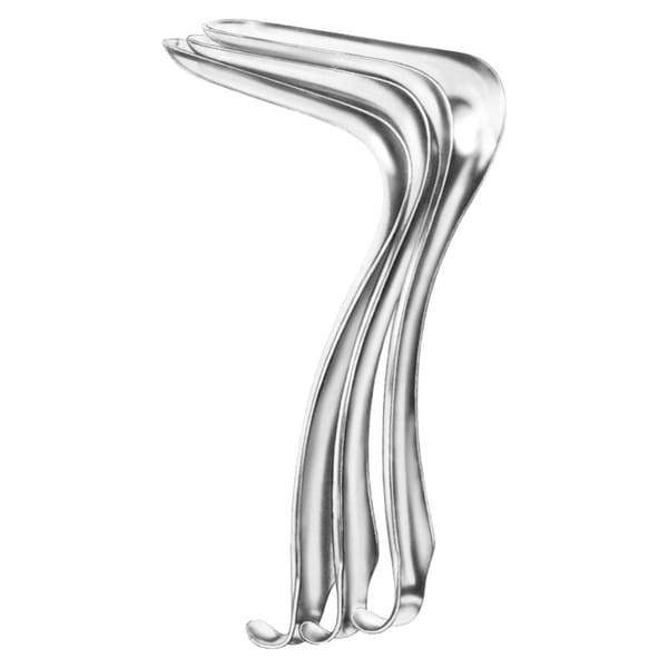 KRISTELLER, Spekulum, 105 x 28 mm flach 1 x 2 Zähne 70.231.02