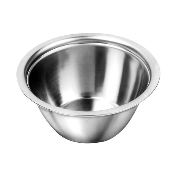 Lösungsschale, Ø 40 mm 18 / 8 Stahl ohne Ausgießer 0 x 2 Zähne 88.130.04