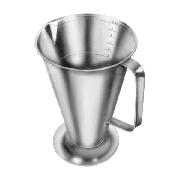 Meßbecher, Oberfläche sandgestrahlt, 2,0 l 18 / 8 Stahl 88.140.20