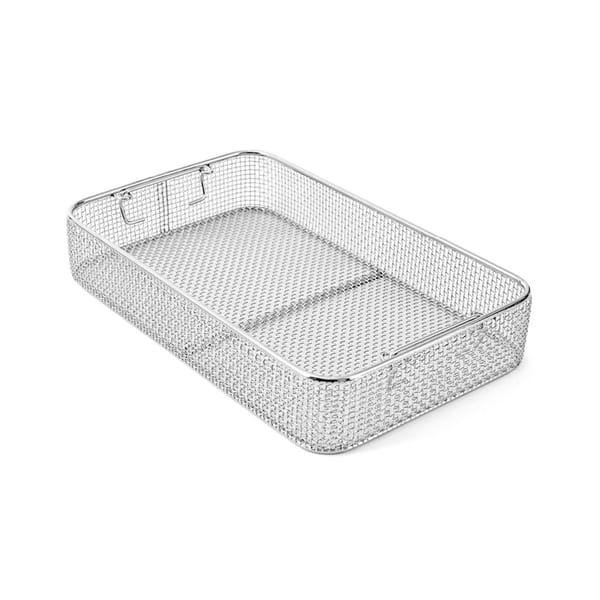 wire basket, 405 x 245 x 70 mm without lid mesh: 4×4 mm, wire: ø 1 mm 88.215.02