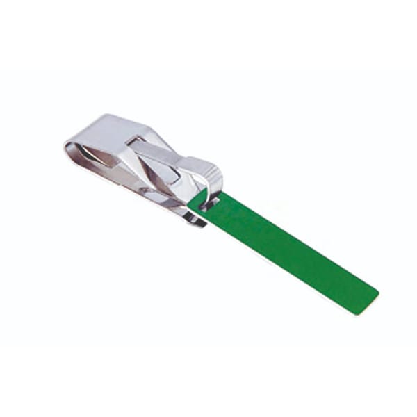 identification label, 60×15 mm green with clip 88.256.20