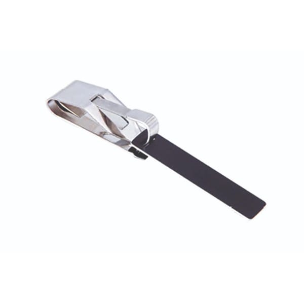 identification label, 60×15 mm black with clip 88.256.50