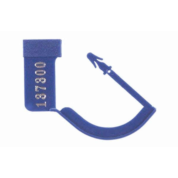 security seal, 100 pcs, blue with number 88.266.10