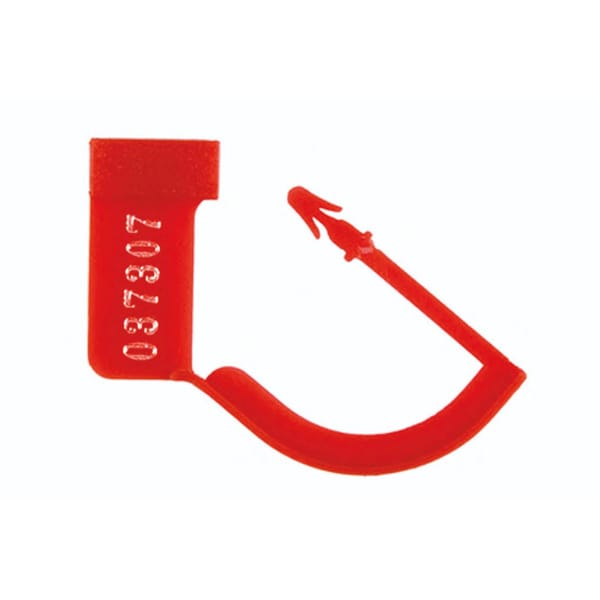security seal, 100 pcs, red with number 88.266.50